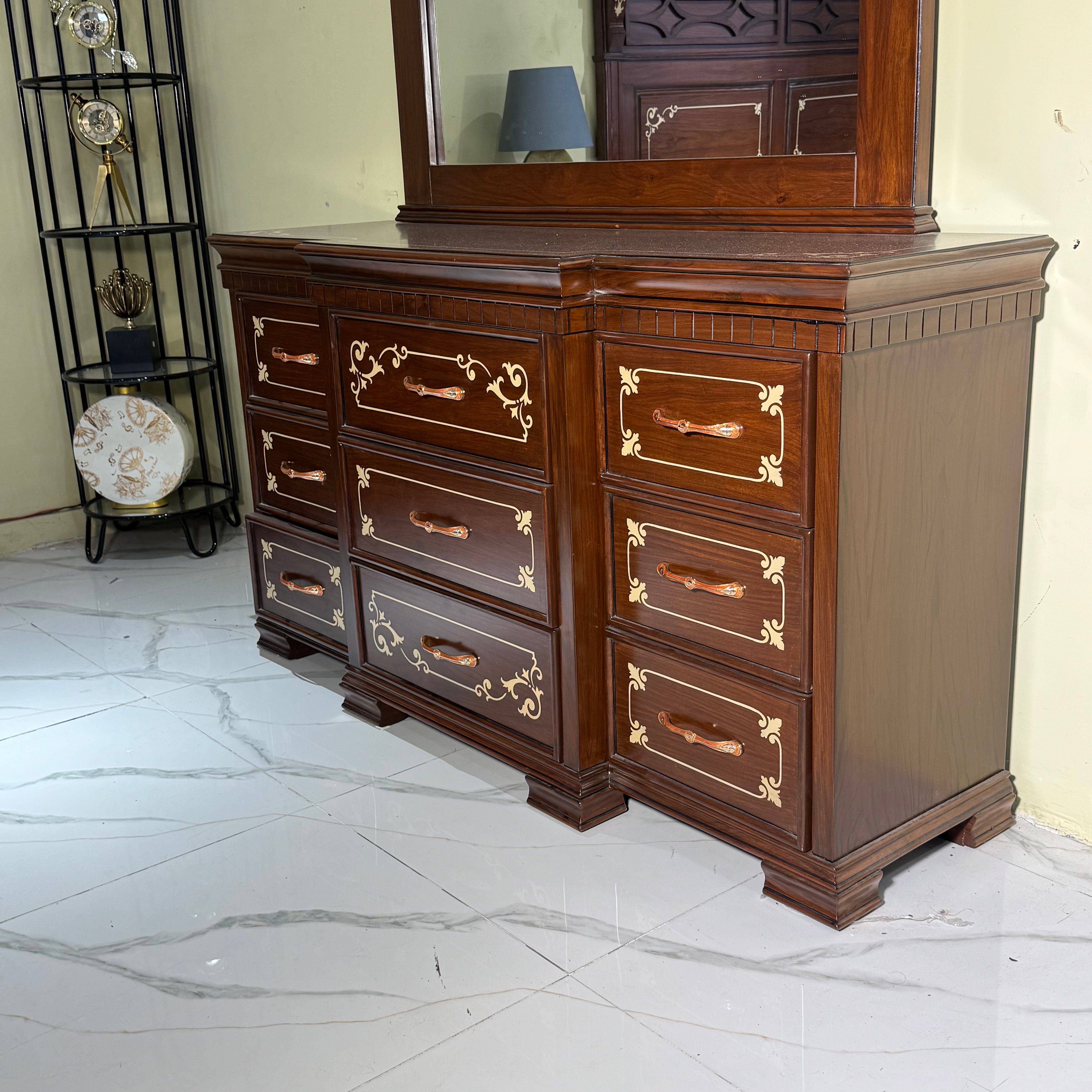 Royal Walnut Luxury Bedroom Set -As40