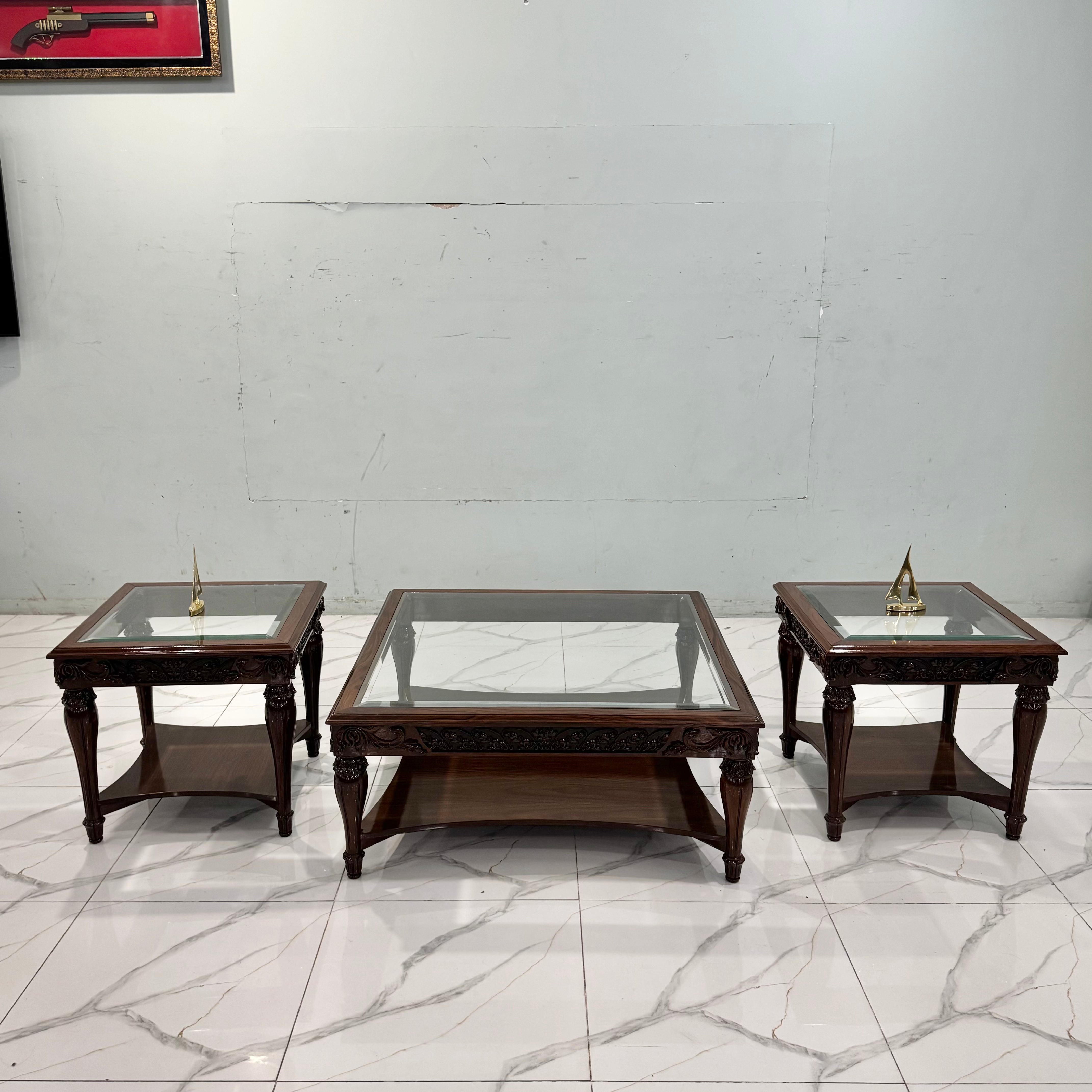 Carved Center Table # CT75