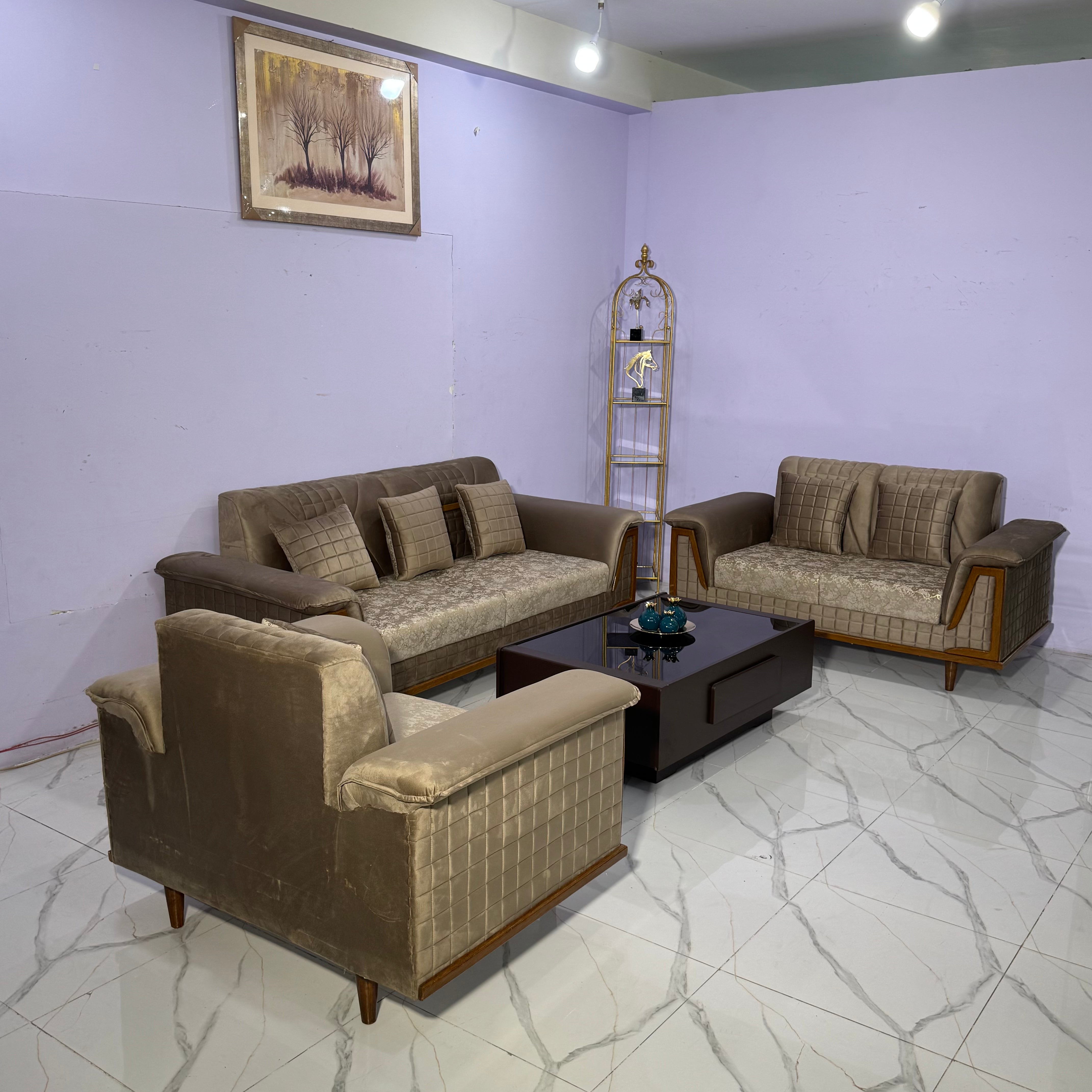 Marquis Velvet Sofa Suite #S68