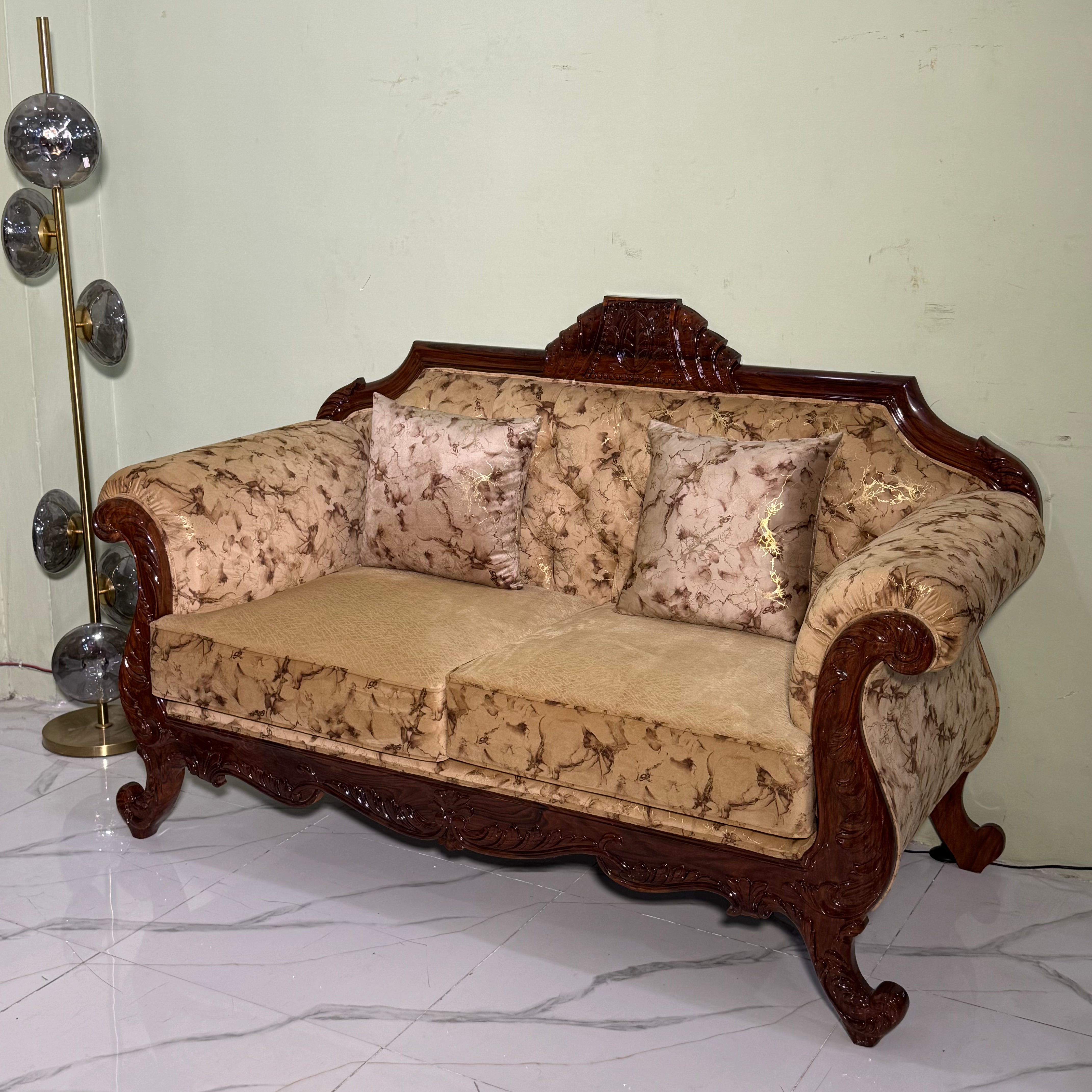 Royale Hand-Carved Victorian Sofa #S56