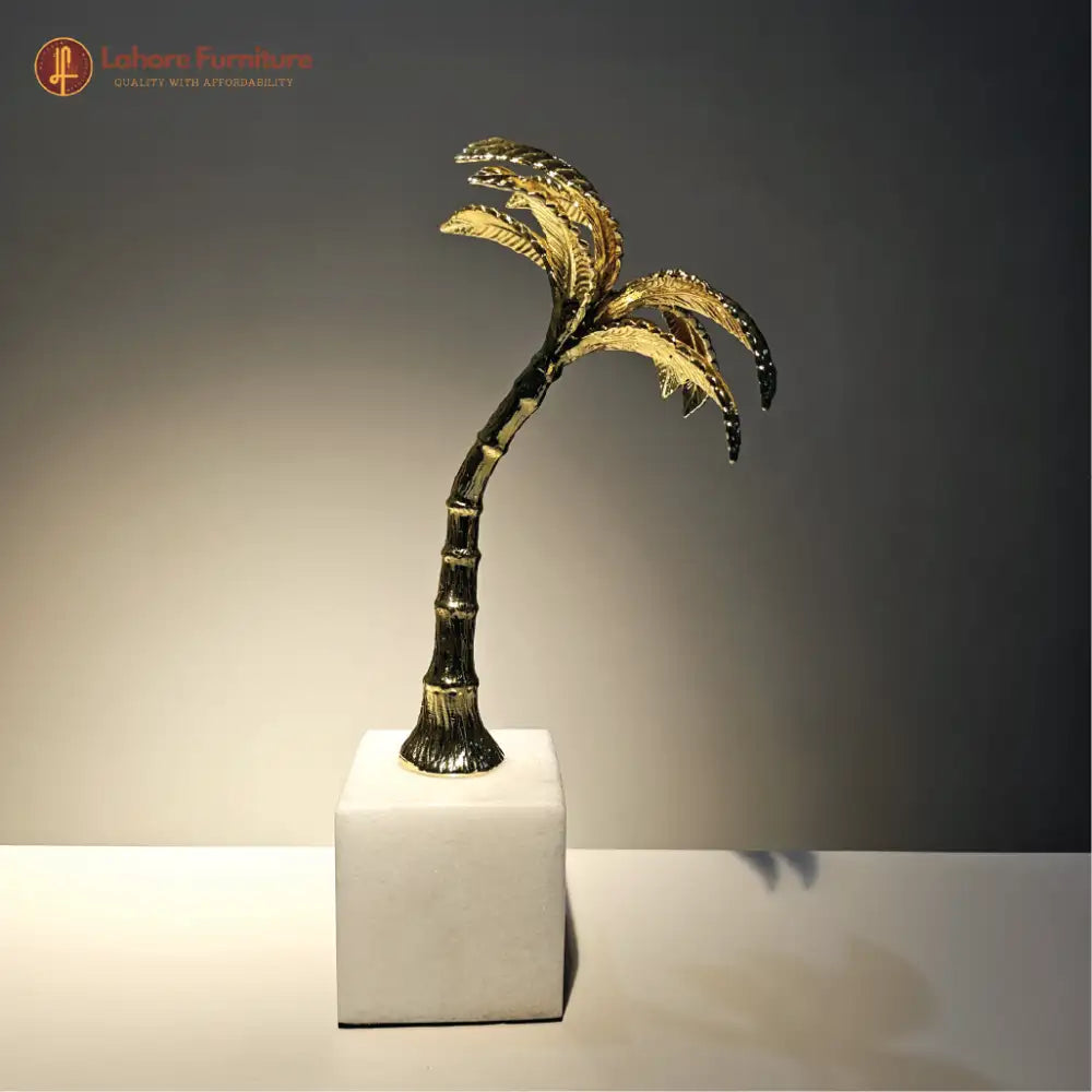 Unique Decorative Marble Base Dates Tree