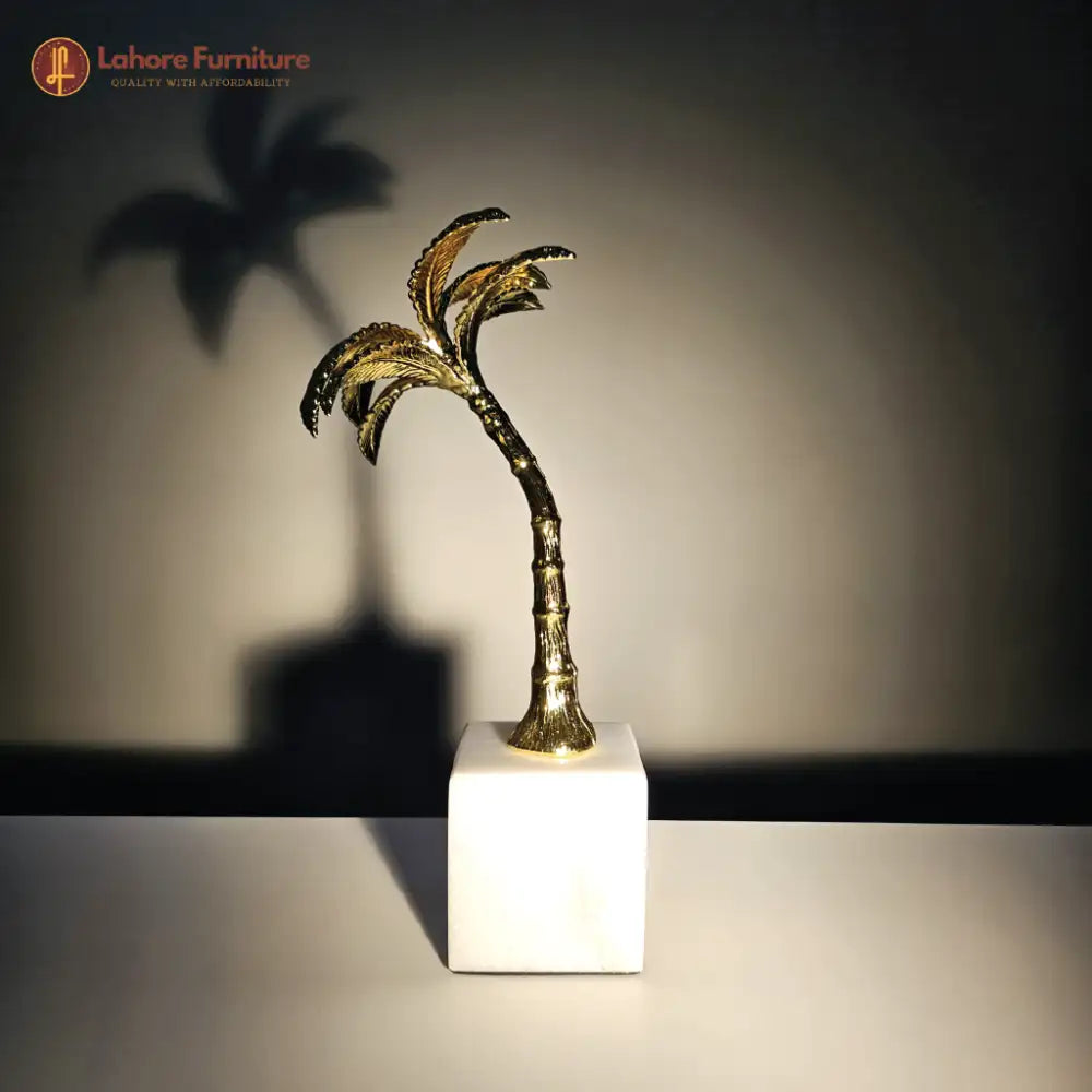 Unique Decorative Marble Base Dates Tree