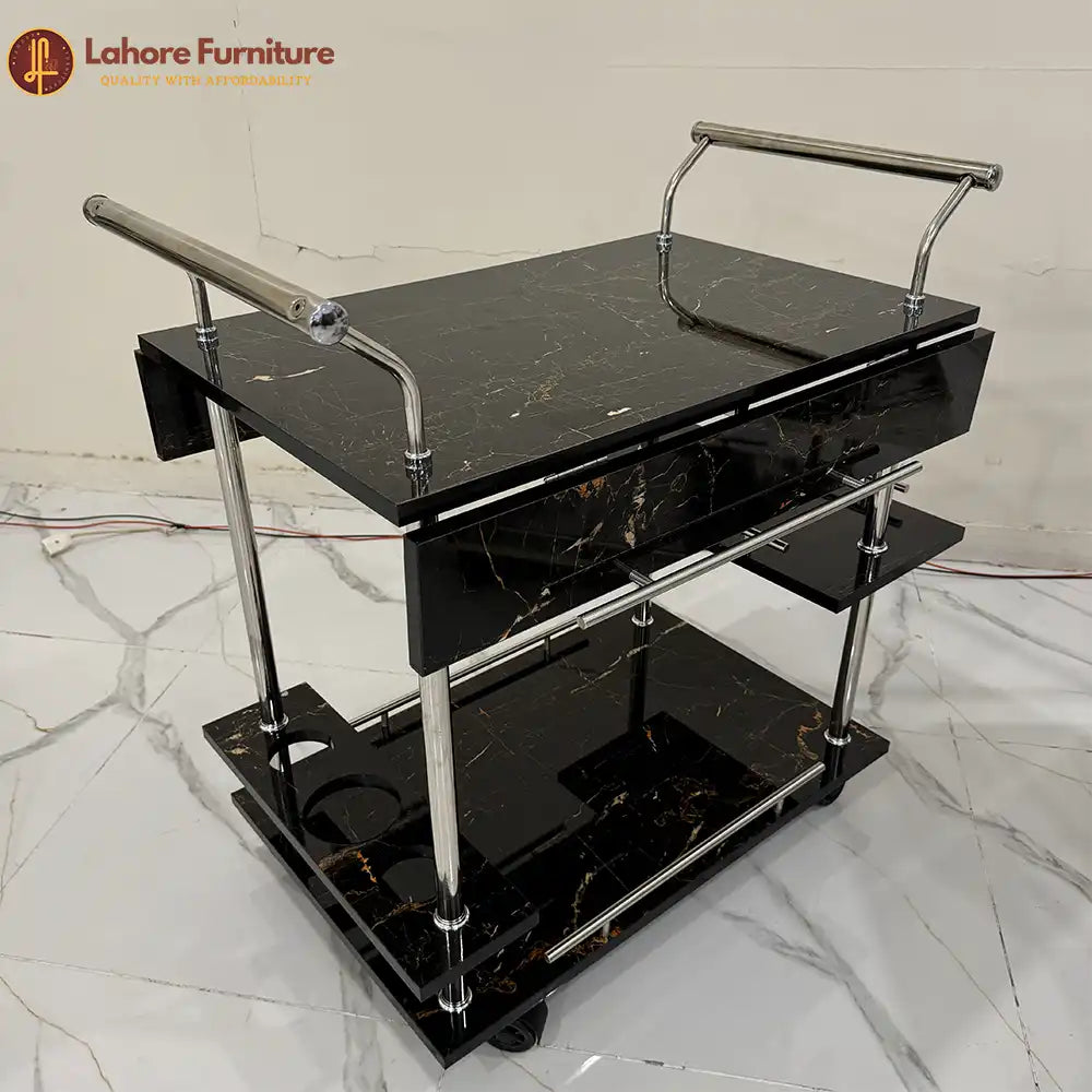 UV Tea Trolley with Extendable Top
