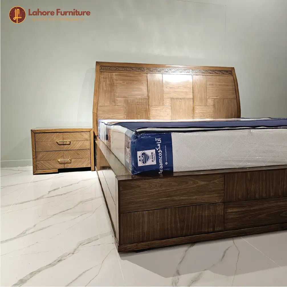 Tranquil Timber Double Bed - AK01