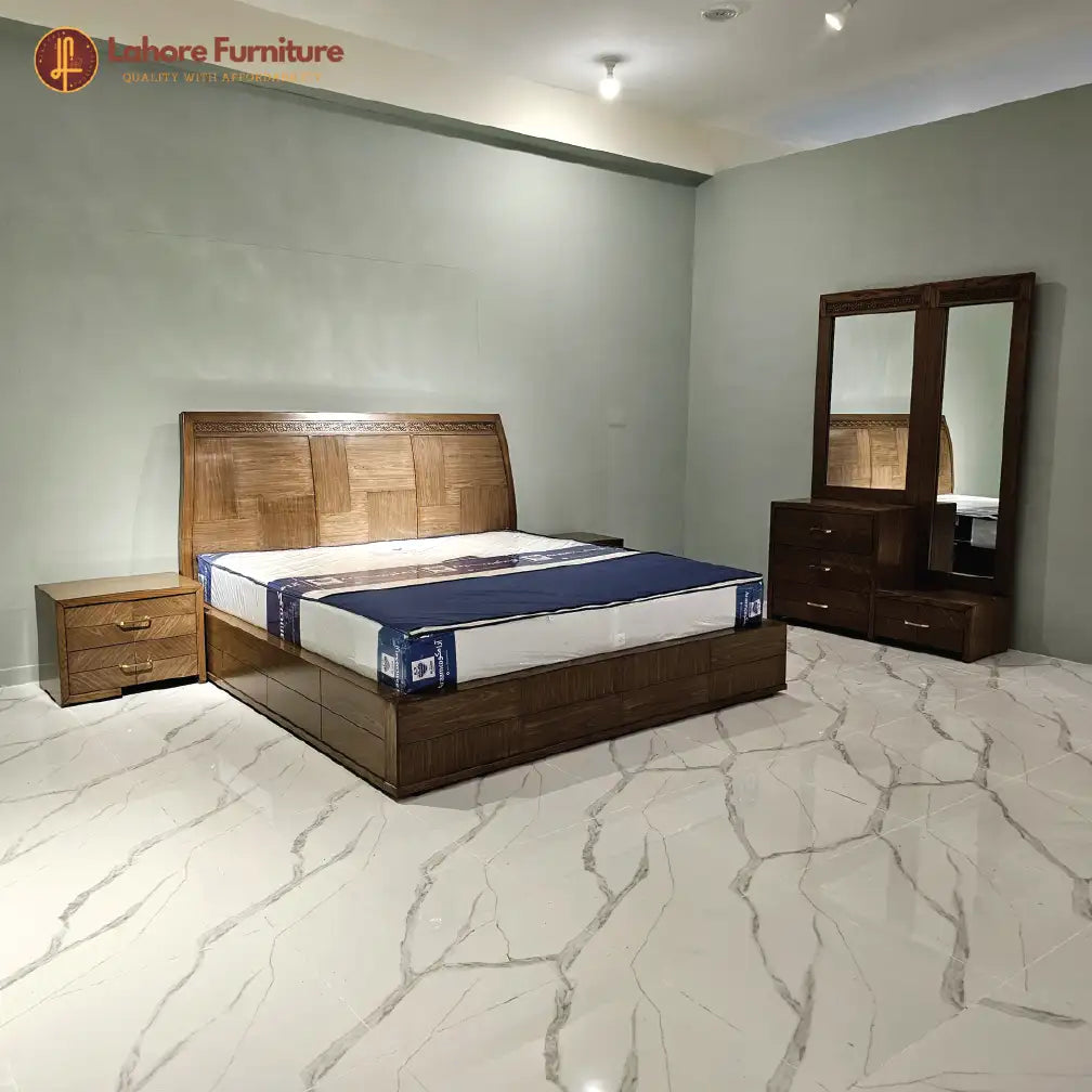 Tranquil Timber Double Bed - AK01