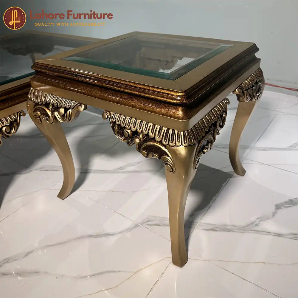 Majestic Gold 3-Piece Carved  Center Table Set - CT87