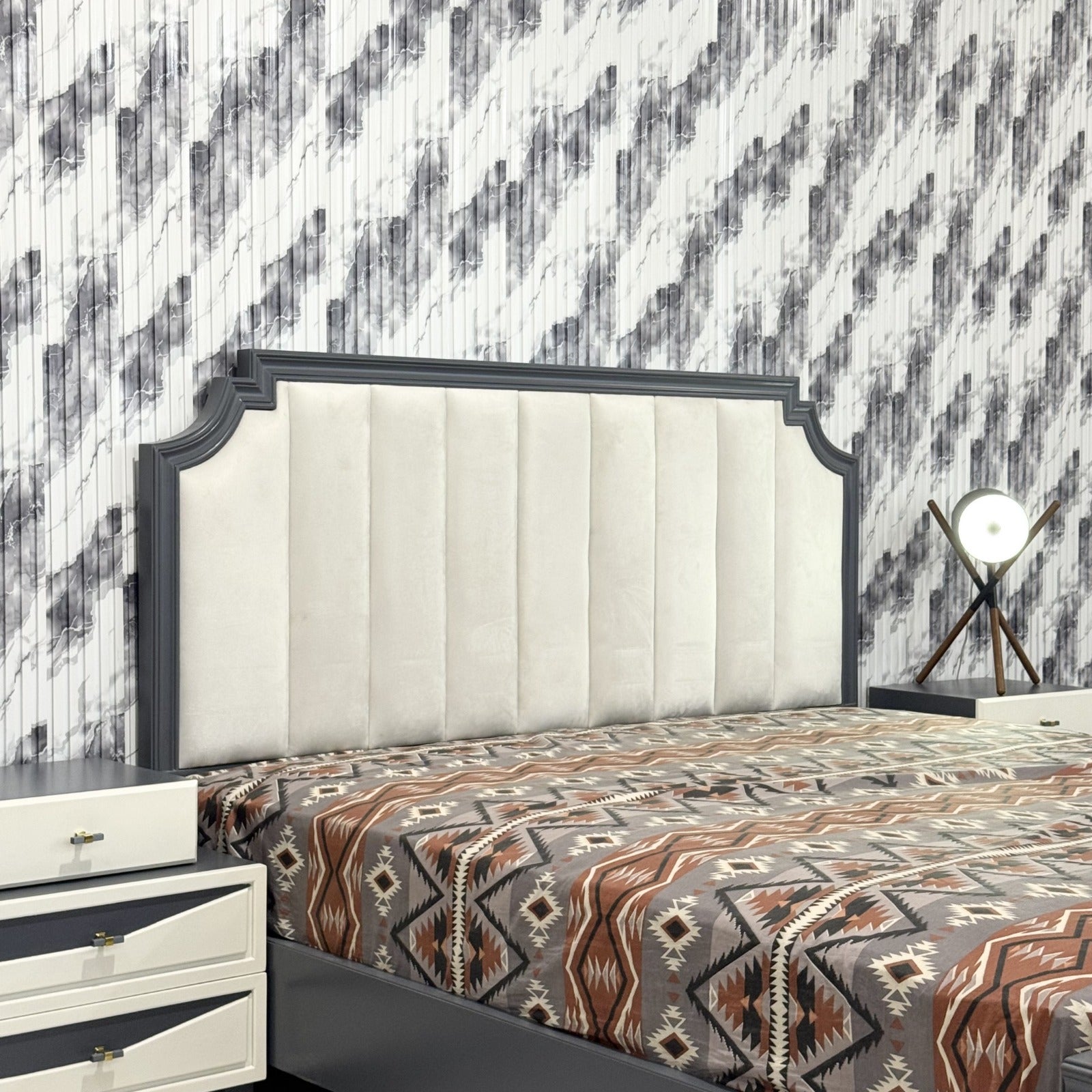 Modern minimalist bed Set- Md04