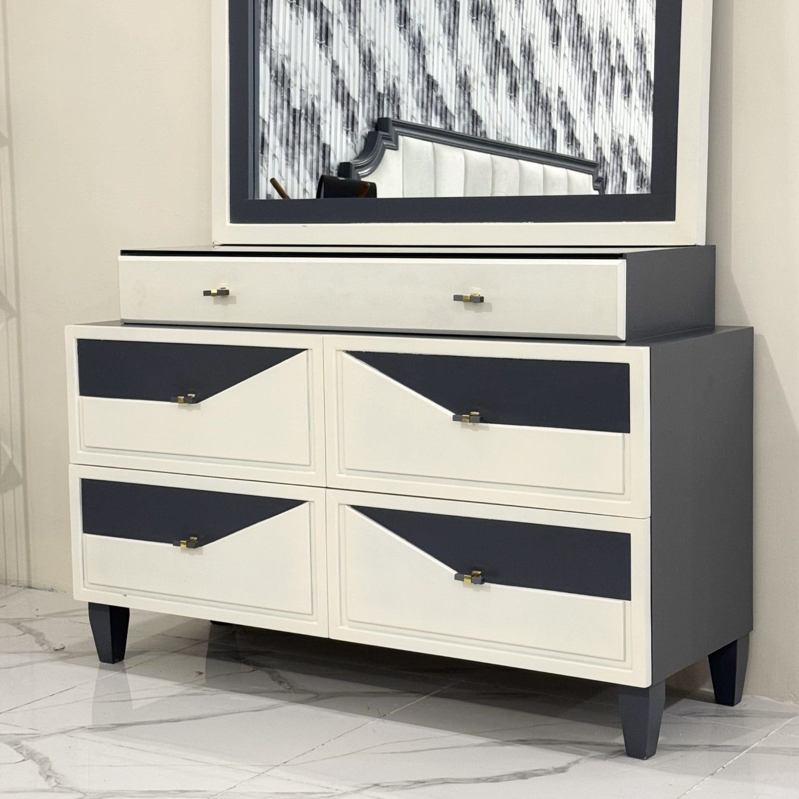 Modern minimalist bed Set- Md04
